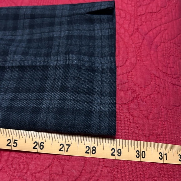 Talbots Dark Plaid Trousers - Picture 7 of 8